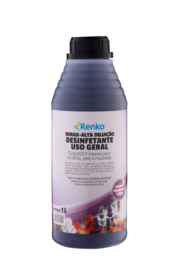 DESINFETANTE ALTA DILUICAO MIRAX LAVANDA CAMPESTRE 1L