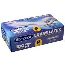 LUVA LATEX BOMPACK INDUSTRIAL P C/PO C/100 UNI