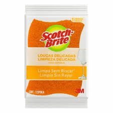 ESPONJA SCOTCH BRITE LARANJA NAO RISCA 75X110MM