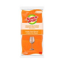 ESPONJA SCOTCH BRITE LARANJA NAO RISCA 75X110MM C/3